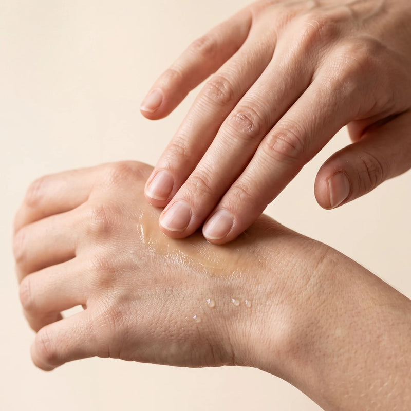 Press into damp skin